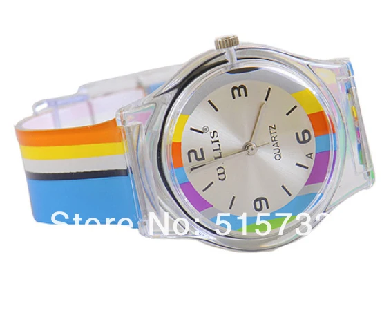 Женские часы wдоме повседневные кварцевые Желейный стол карамельные цвета