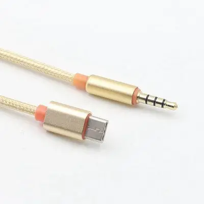 Адаптер для аудиокабеля с разъемом USB Type-C на 3 5 мм 20 шт./лот Aux кабель