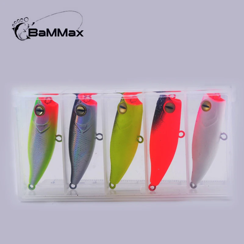 Приманка для рыбалки Bammax, 1 набор, 5 шт., 2,5 г, жесткие рыболовные приманки, плавающая воблер рыболовные снасти для ловли окуня (art.: 7a644bb09) - 7a644bb09
