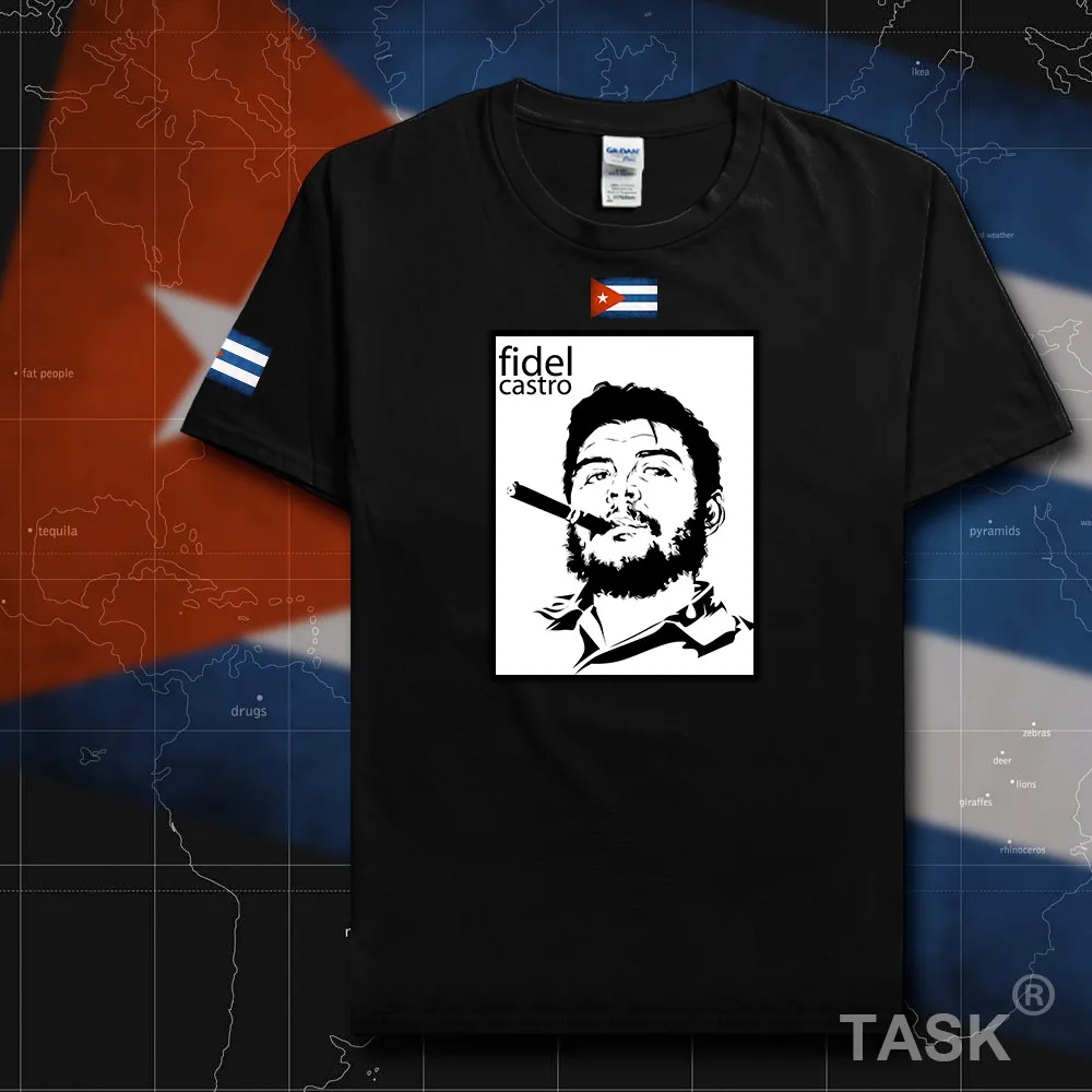 Мужская футболка Fidel каштро 2018 трикотажная memorial Cuba Che Че Гевара 100% хлопок футболки