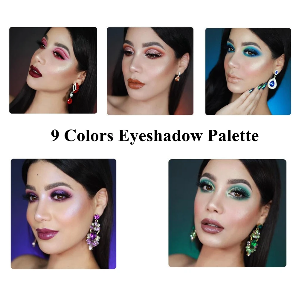 Красота глазурованная Новинка 5 стилей макияж тени для век палитра 9 цветов