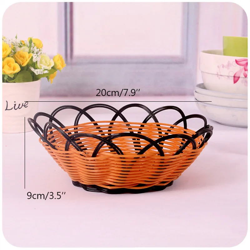 Плетеная стойка для магазинов/фруктов/овощей настольная декоративная корзина