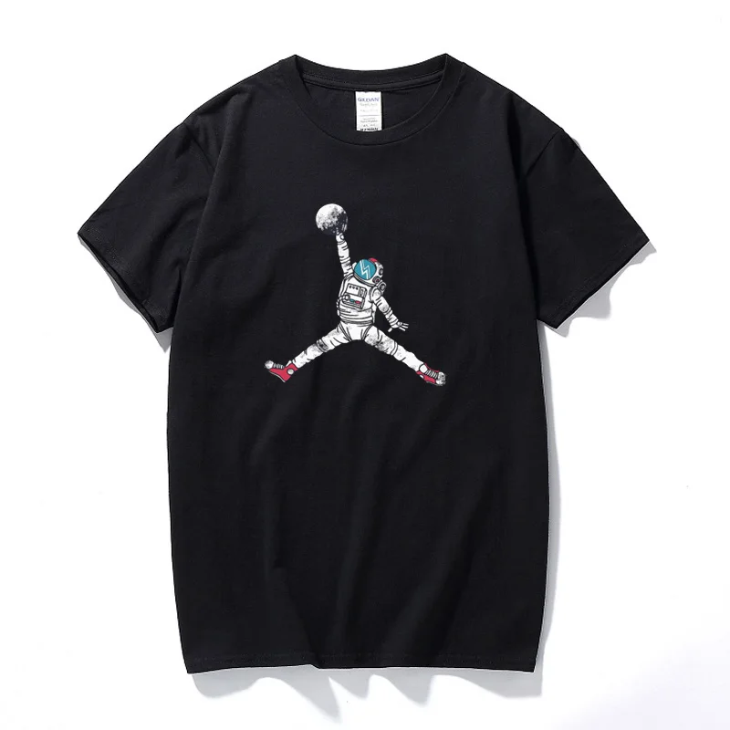 

New Summer Fashion Short Sleeve Cool Printed Men T shirt Top Funny Astronaut Design T-shirt Camisetas Hombre Streetwear Tshirt