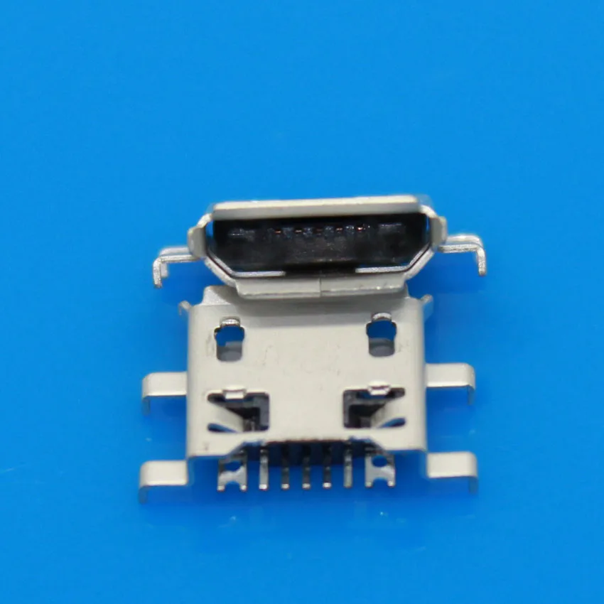 100 шт./лот Micro usb разъем для зарядки 5pin 4SMT ножка Blackberry/Lenovo/OPPO/ZTE V880 U880 N880S N760 Huawei C8650 Y220