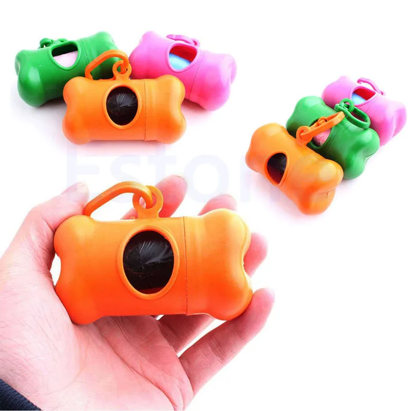 Форма кость собаки диспенсер для уборки мусора отходов ПУ сумка держатель чехол |