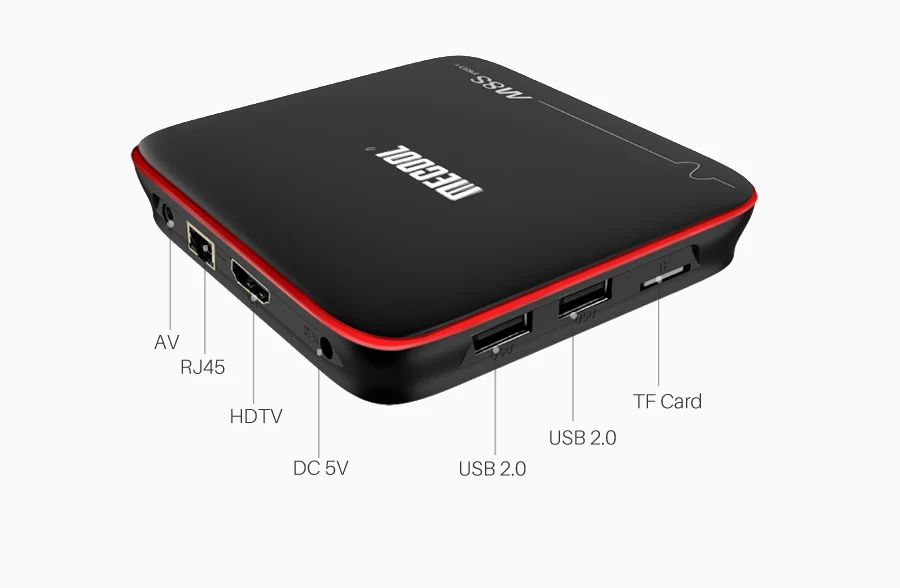 5 шт MECOOL M8S PRO W Smart tv Box Amlogic S905W четырехъядерный 2 Гб ОЗУ DDR3 16 ГБ Android 7,1 ТВ-приставка 2,4 ГГц WiFi 4K H.265 ТВ-приставка