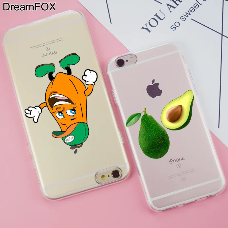 DREAMFOX K321 манго Мягкий силиконовый чехол из ТПУ для Apple iPhone X XR XS Max 8 7 6 S плюс 5 5S SE 5C 4 4S