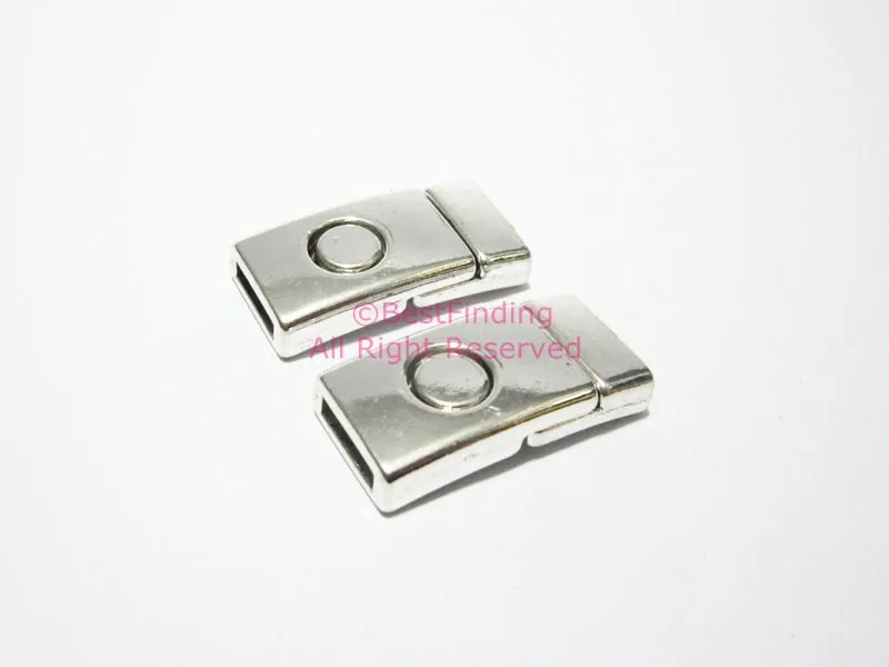 10 мм плоские магнитные застежки 10x2 кожаные браслеты clasp FC07|magnetic clasps|bracelet claspleather