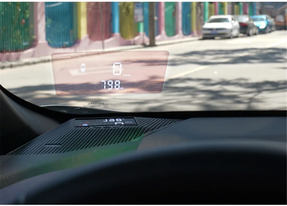 Температура воды в шинах HUD Дисплей для Toyota C-HR скорость вождения двигателя Mph шестерни статус HUD для CHR