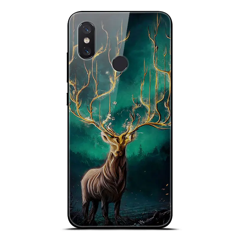 Для Xiaomi mi 8 Lite чехол на Xio mi 8 закаленное стекло чехол для телефона аниме для Xiaomi mi 8 Pro mi 8 SE мягкий бампер чехол Funda - Цвет: 17