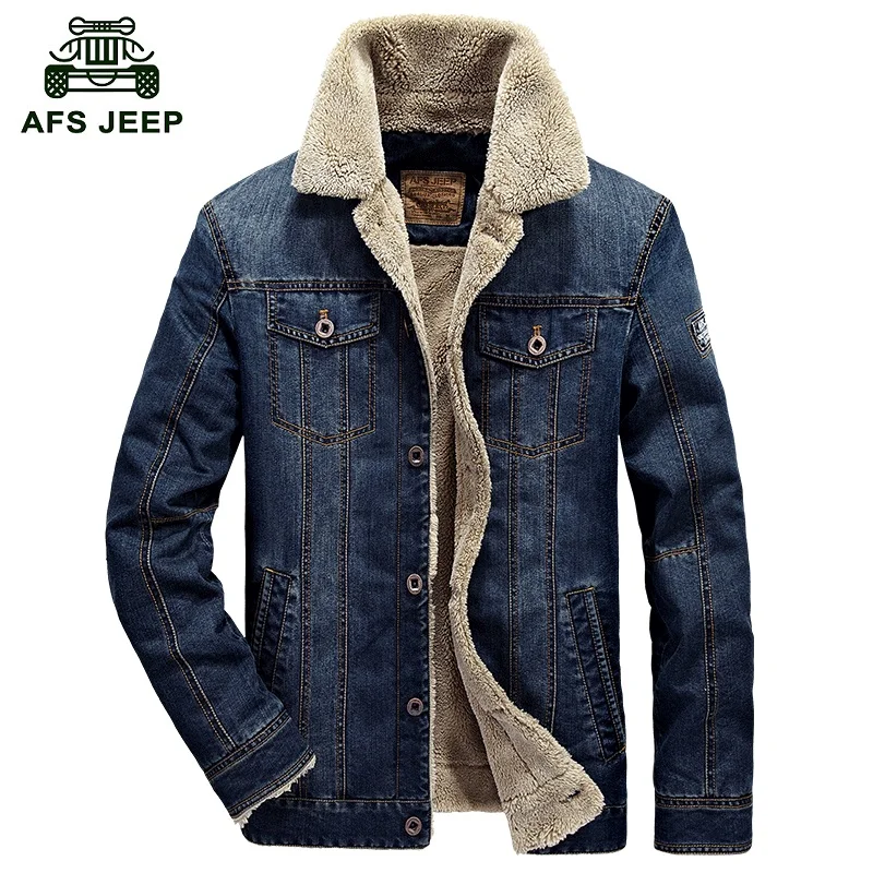 Новинка 2019 зимняя мужская модная куртка AFS JEP Мужская джинсовая в европейском