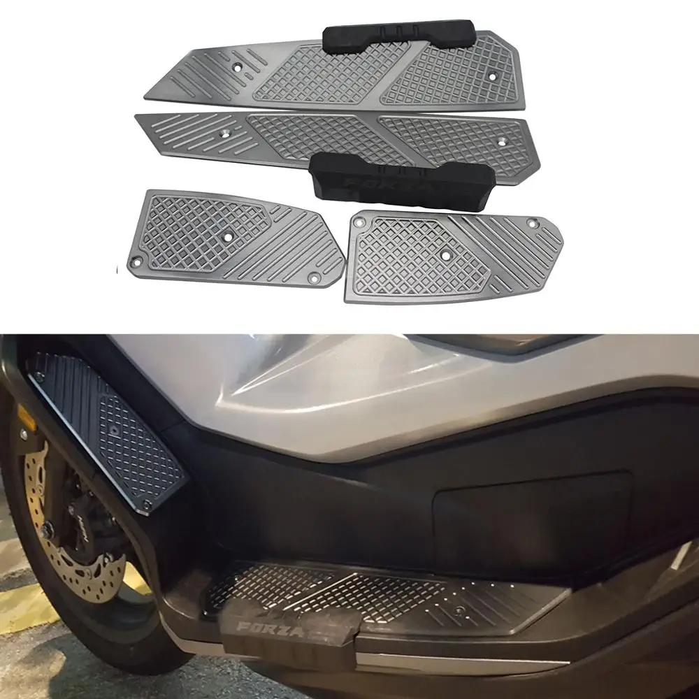 CNC алюминиевая подставка для ног Forza 300 250 125 мотоцикл изменение Footpad Педальная пластина для Honda MF13 Forza300 125 250