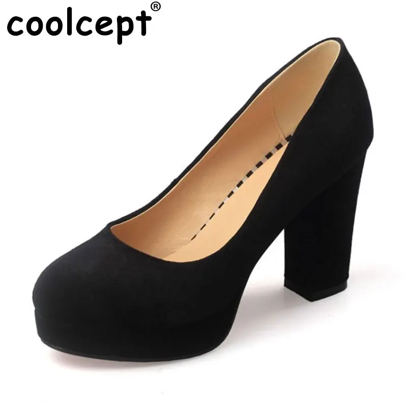 Женские офисные туфли CoolCept черные и красные туфли-лодочки на высоком каблуке