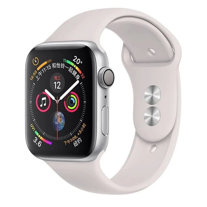 13 Soft white Ремешок для apple watch Группа apple watch 4 3 iwatch Группа 42 мм 38 мм 44 мм 40 мм pulseira correa Браслет Смарт часы аксессуары петля - Цвет ремешка: 13 Soft white