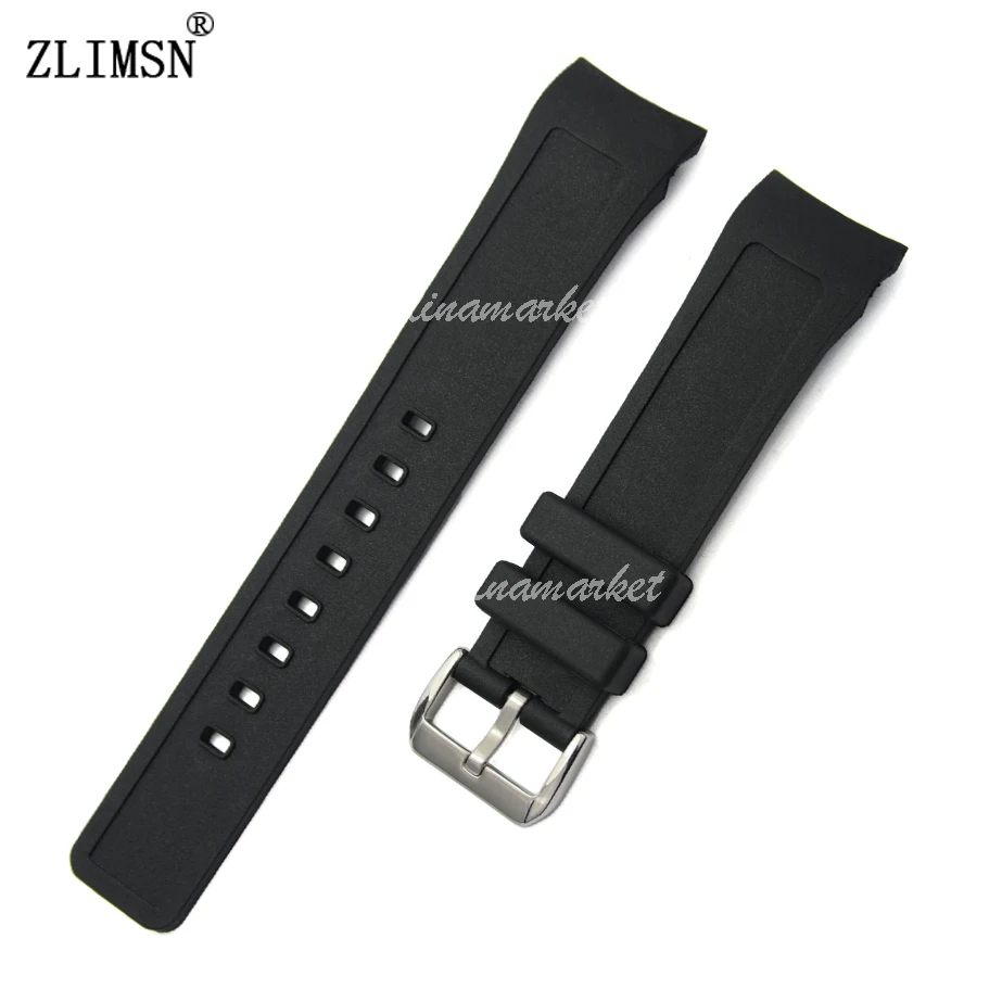 ZLIMSN Rubber watch band For IWC 21MM SiliconeMen Watchbands Top Brand Watch Strap