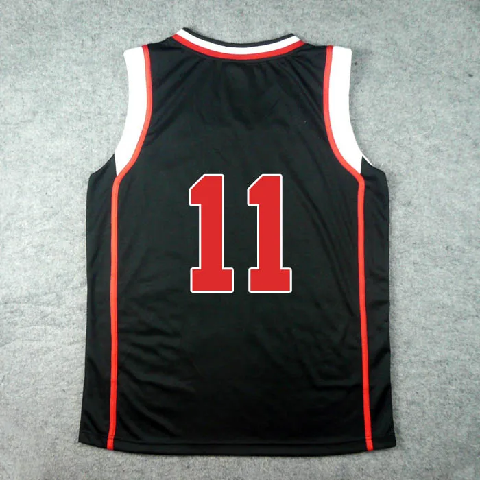 Костюм для косплея Kuroko no Basket Tetsuya черный красный № 11|jersey mesh|jersey japanjersey penguins |