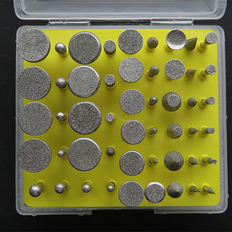 50 шт. алмазные насадки для шлифовки хвостовик 1/8 дюйма|drill bit set|glass drill bits setbit set |