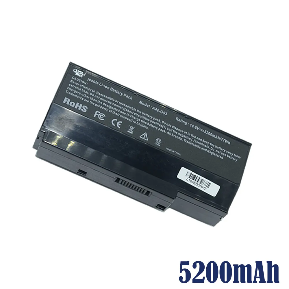 JIGU Аккумулятор для ноутбука Asus 07G016DH1875 07G016HH1875 70 NY81B A42 G73 G53 521000Z 90 NY81B1000Y|laptop battery|battery