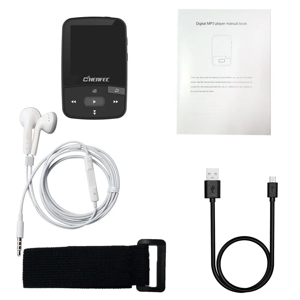 8 ГБ/16 ГБ Mini Bluetooth MP3 музыкальный плеер с клипсой Поддержка SD карты, FM радио, запись, электронная книга, шагомер бесплатным одаренных повязки