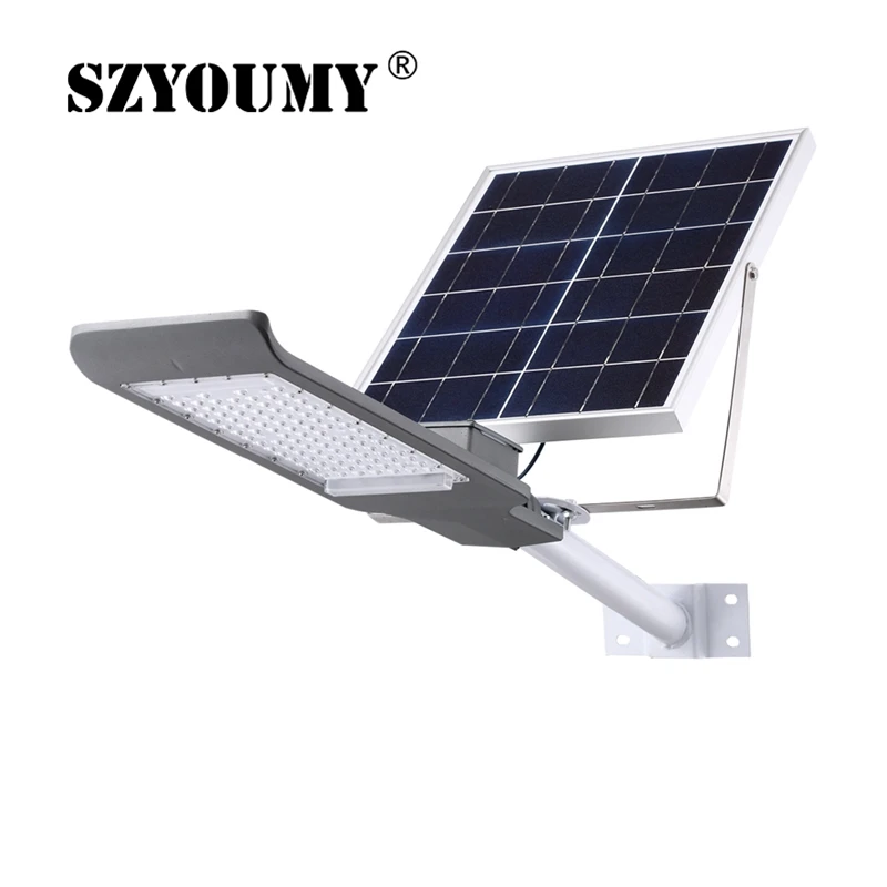

Прожектор SZYOUMY с дистанционным управлением, уличный водонепроницаемый светильник на солнечной батарее для Лампа уличного освещения на сол...