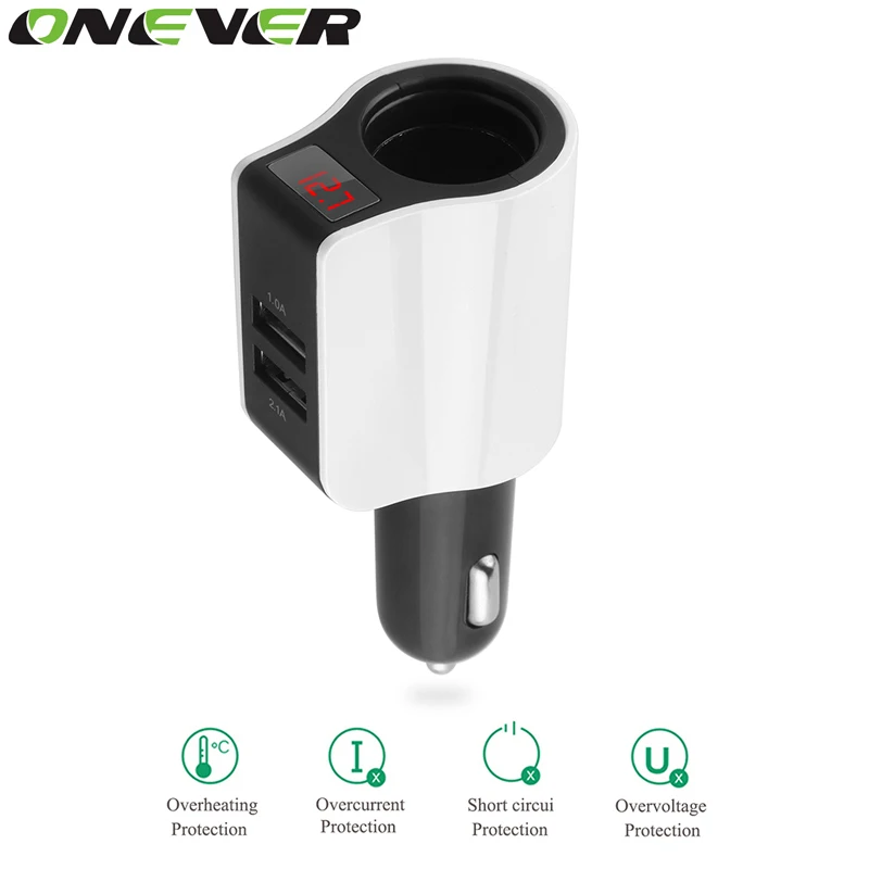 Автомобильное зарядное устройство Onever с двумя USB портами 2 1 А|charger for|charger for iphonecharger