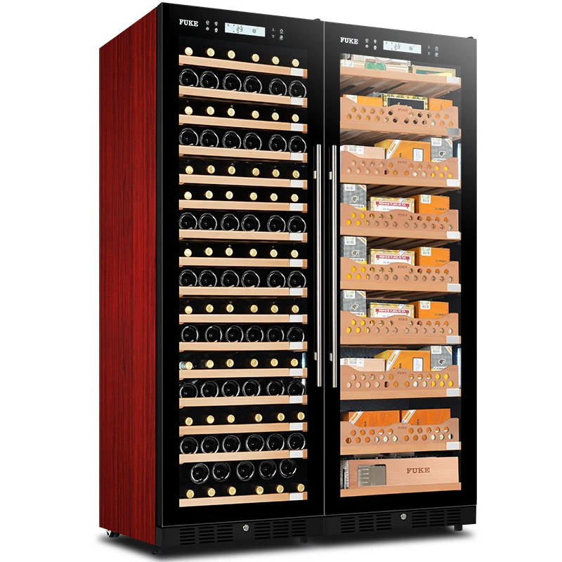 Шкаф для сигар со светодиодным освещением humidor винный шкаф дисплей большой