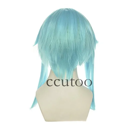 Ccutoo Vocaloid Gami зеленый/синий Короткие лохматые слоистые синтетические волосы косплей парики теплостойкое волокно