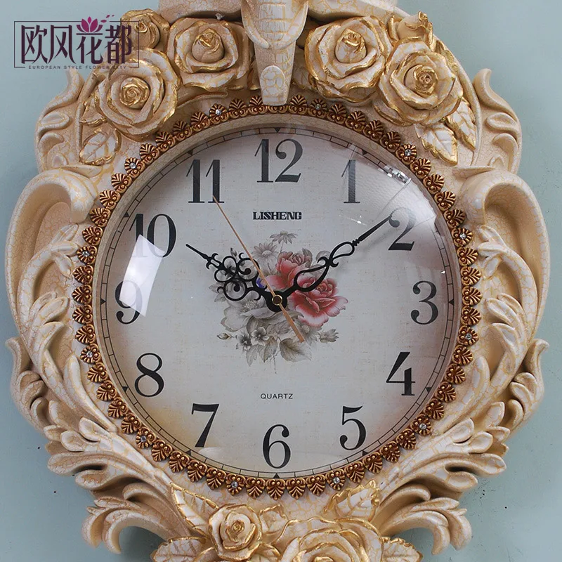 Европейские кварцевые часы со слоном для гостиной атмосфера современного минимализма современные