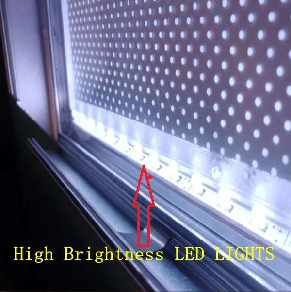 Яркая осветительная светодиодная рамка с зеркальной поверхностью вывески меню