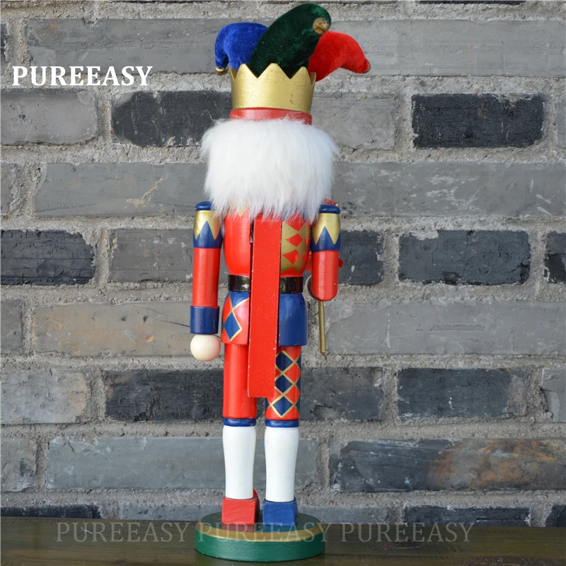 37 см деревянные Щелкунчики коллекция Рождественский клоун кукольный стиль