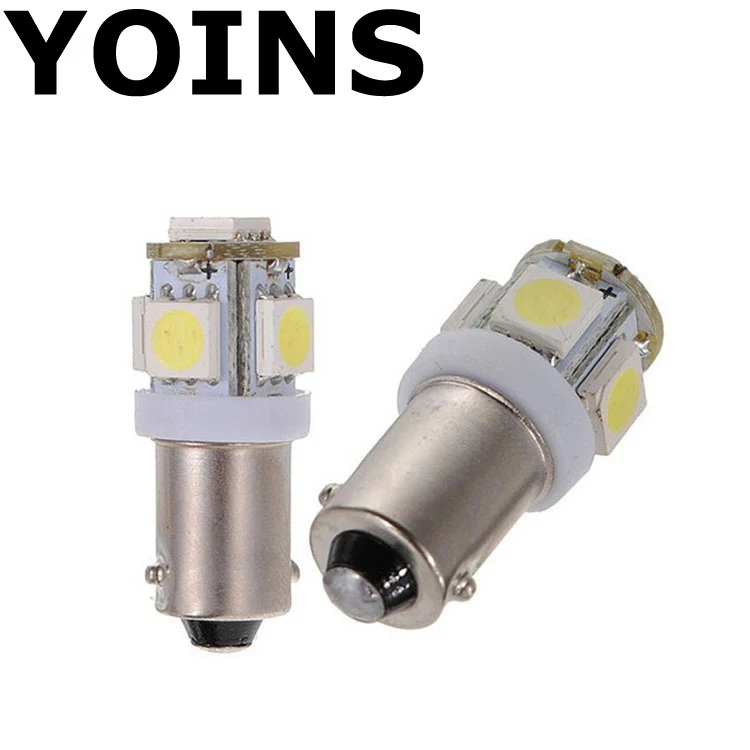 2x BA9S 5050 5 SMD led 5smd 12В автомобильная лампа поворотный светильник белый розовый