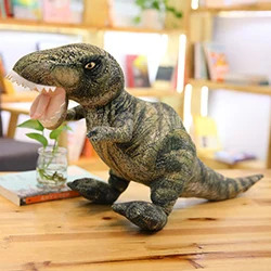 tyrannosaurus rex Гигантский спинозавр Трицератопс Рекс Стегозавр сейсмозавр Ассорти динозавр, игрушка Плюшевая Кукла динозавр мягкая игрушка детская коллекция - Цвет: tyrannosaurus rex