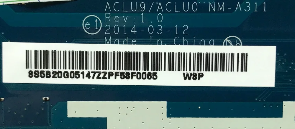 Стильная материнская плата для ноутбука Lenovo G50-30 ACLU9/ACLU0 NM-A311 SR1W2 N3530 DDR3 100% полностью