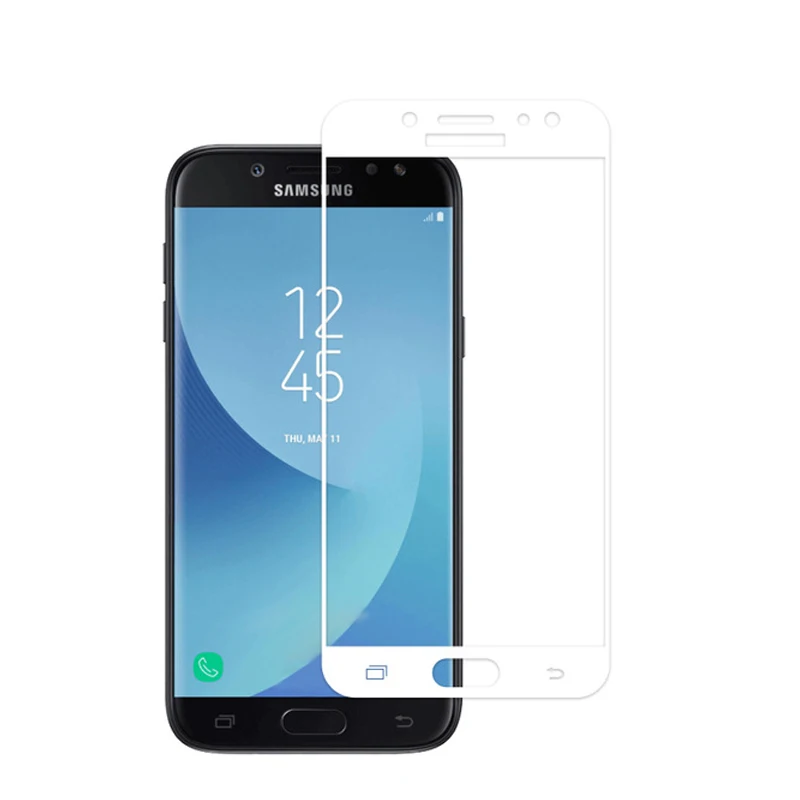 2 шт для Samsung Galaxy J3 2017 Защитная пленка экрана полное покрытие закаленное стекло J330F
