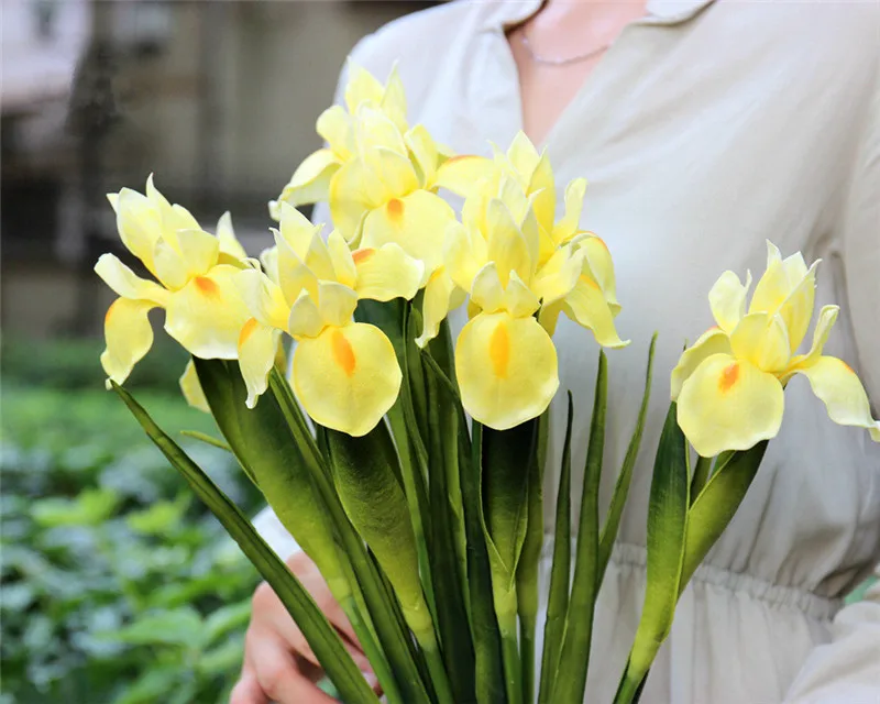 Высококачественная ПУ имитация реального сенсорного ирландского цветка