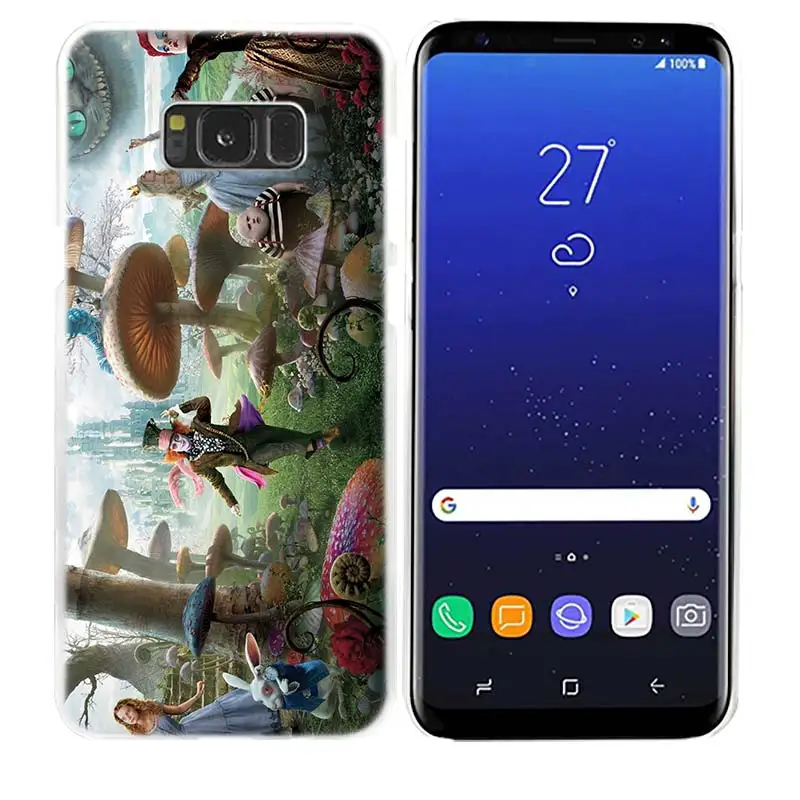 09 Чехол Алиса в стране чудес для samsung Galaxy S8 S9 Plus S4 S5 Mini S6 S7 Edge, прозрачный чехол, твердый пластиковый чехол для телефона - Цвет: 09