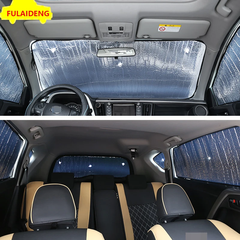 8 шт. для Toyota RAV4 2014 2018 автомобиля навес от солнца окон складной защитный козырек