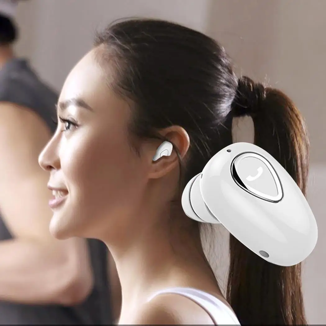 Спортивные Bluetooth V4.1 наушники гарнитура TWS беспроводные Blutooth игровая
