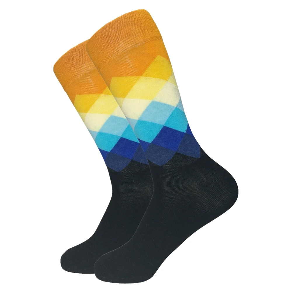 Мужские хлопковые носки с бриллиантами 2019|men socks colorful|fashion men socksmens fashion |