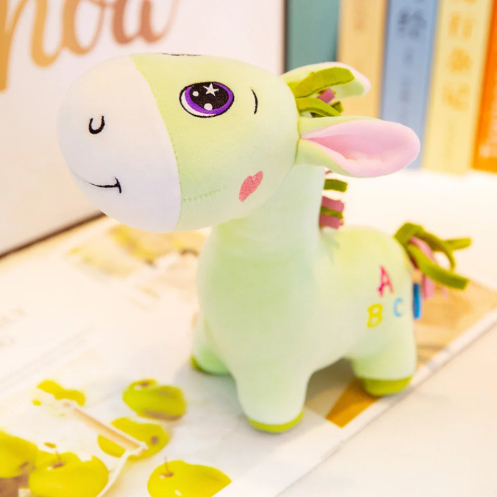 Мягкие Мультяшные плюшевые игрушки хлопковый осел Успокаивающая плюшевая кукла