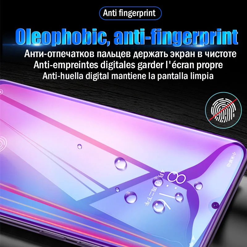 20D изогнутый экран протектор для Xiaomi mi 9 SE mi 8 lite Полное покрытие Гидрогелевая пленка для Xiao mi 9T A2 mi x 3 2s 2 A1 анти-синий светильник