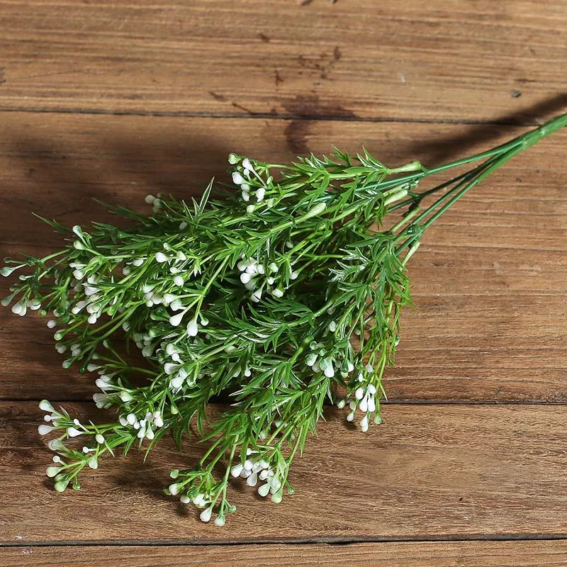 Искусственный цветок Miraflor Свадебные товары для дома DIY ВЕНОК листы ремесла Моделирование дешевые искусственные цветы - Цвет: White