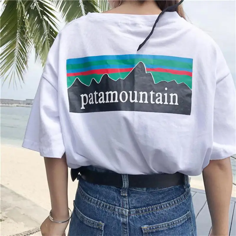 

2018 Summer Fashion Alphabet Print Harajuku Top Women T-shirts Femme Harajuku Cotton O Neck Short Sleeve Short Casual T Shirt