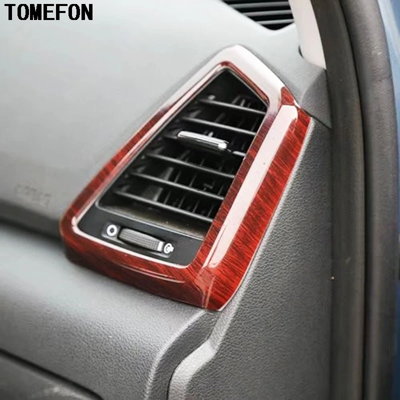 TOMEFON для Hyundai Tucson 2015 2016 ABS дерево Краски внутренняя ручка Панель AC вентиляционная