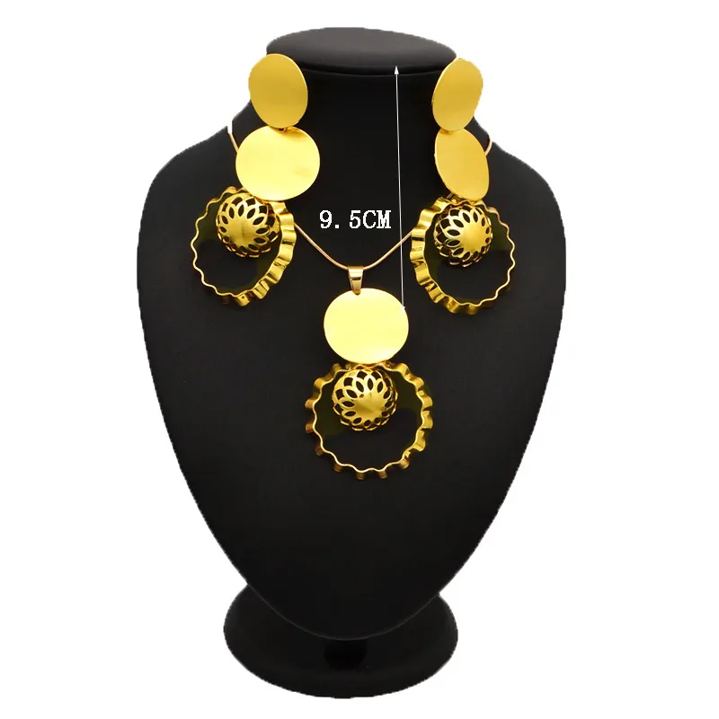 statement necklace set for women chain stud drop earrings jewellery girl in charm jewelry | Украшения и аксессуары