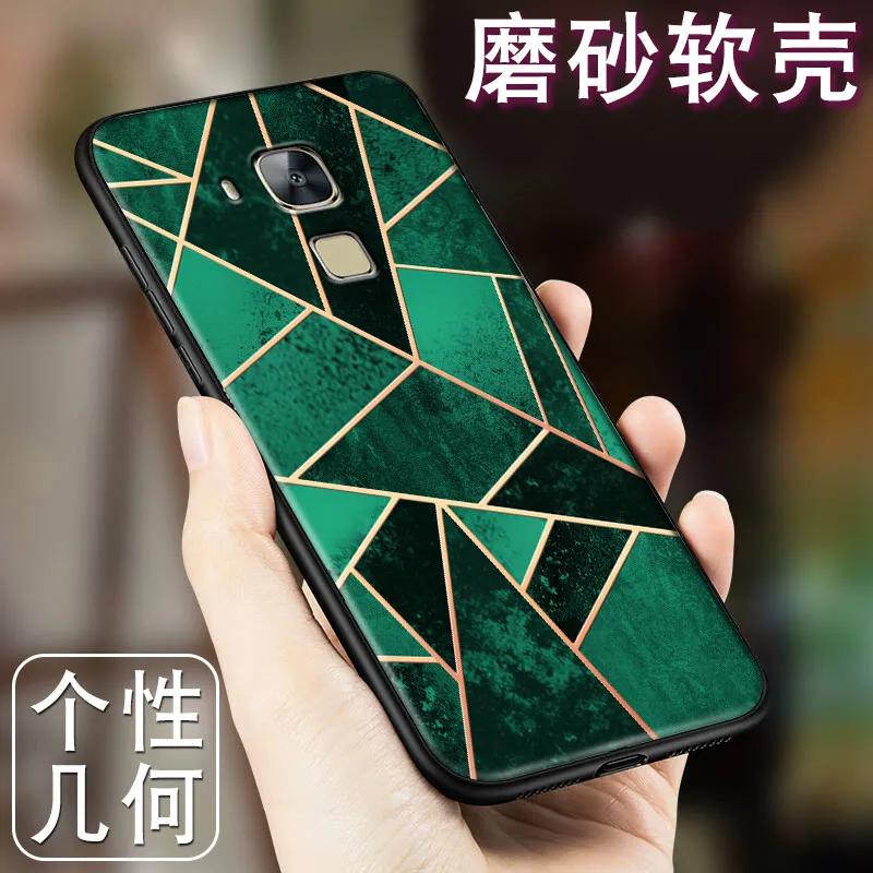 Забавные Геометрия сращивания узор случаях ретро-чехол для huawei G8 G7 плюс рисунком