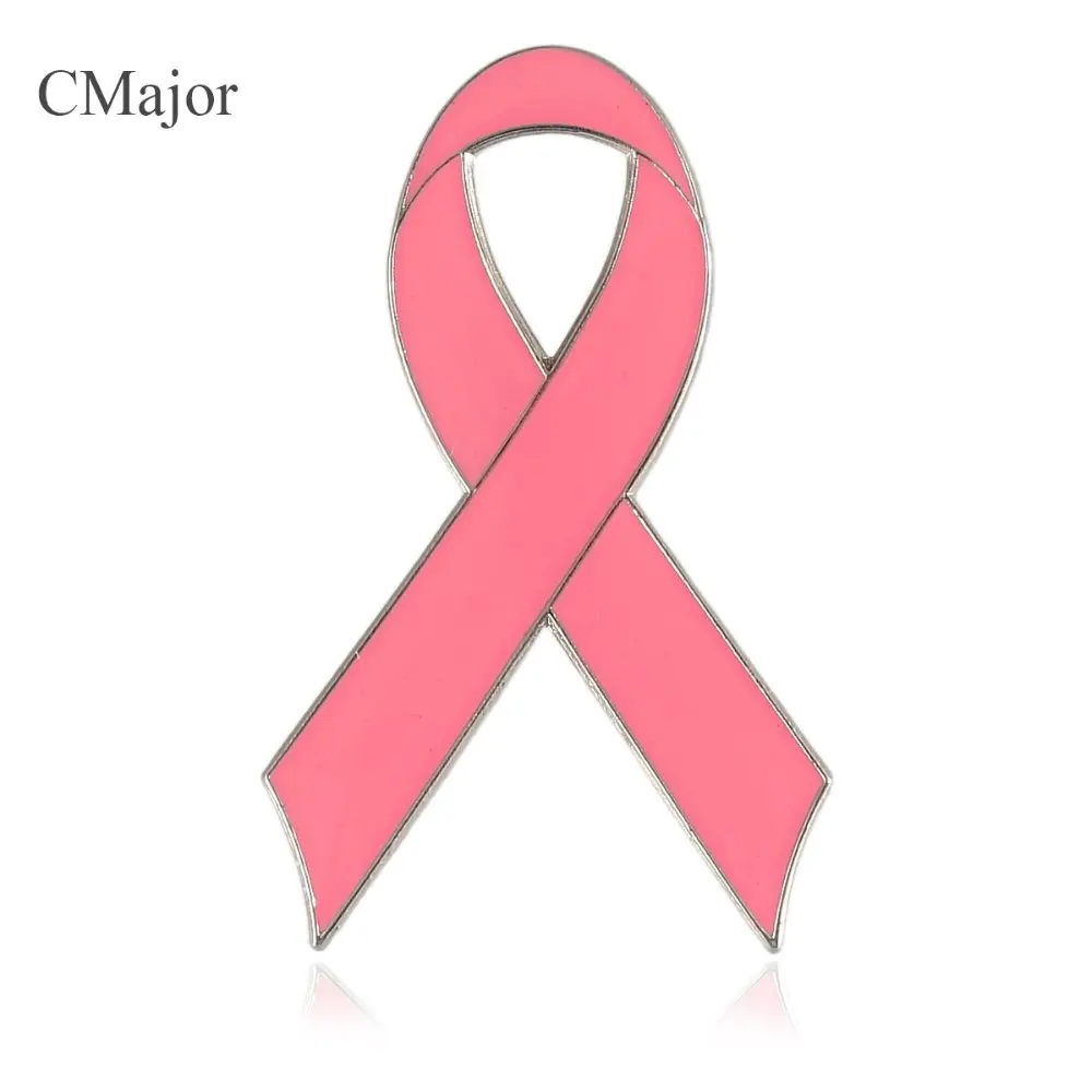 CMajor 2 5*4 см розовая лента Julia Louis DreyfusBreast эмалированная эмаль булавка-ленточка