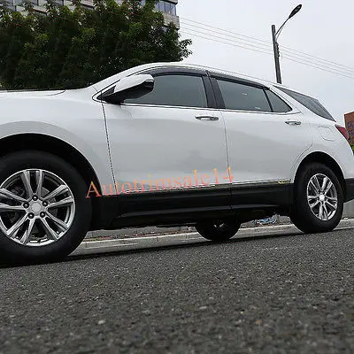 

4 шт стальные наружные нижние боковые двери молдинги для Chevrolet Equinox 2018
