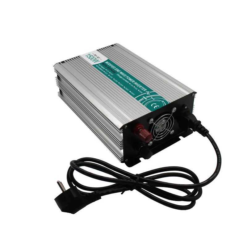 1500 Вт изменение синусоидальный инвертор DC 12 В/24 В/48 В к AC110V/220 решетки с зарядным