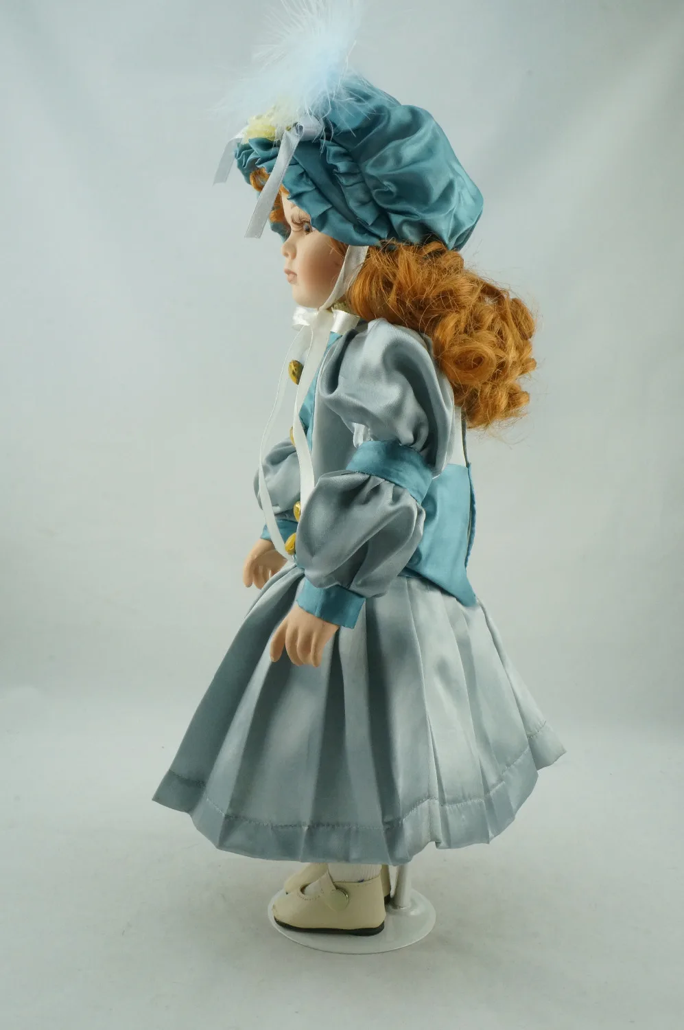 Козетта домашней коллекции ручной работы голубое платье косы вечернее принцессы